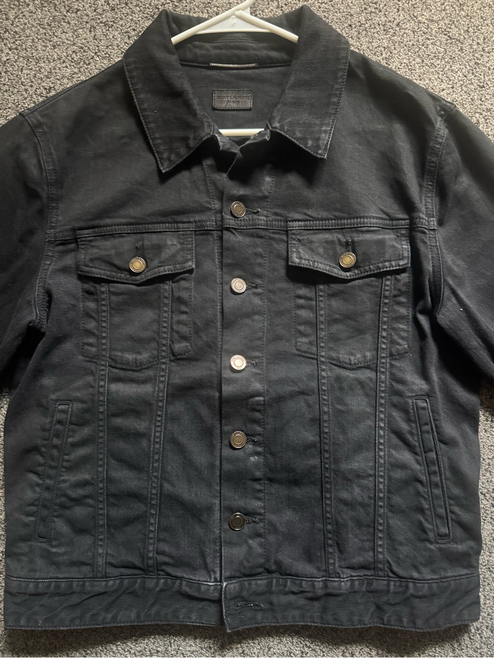 Yves Saint Laurent Black Denim Shirt Jacket